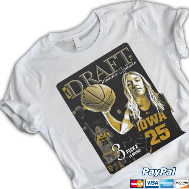 Official Iowa Women'S Basketball Draft Monika Czinano Round 3 Pick 2 La  Sparks shirt - Long Sleeve T Shirt, Sweatshirt, Hoodie, T Shirt