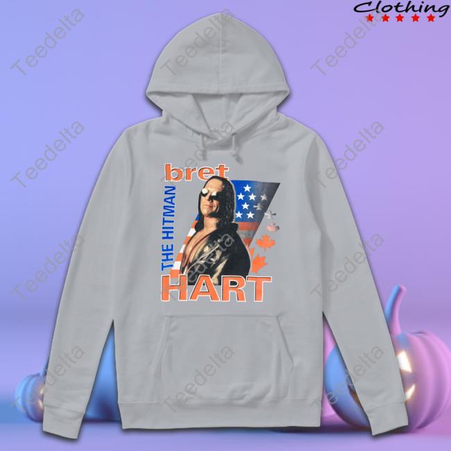 WWE Bret Hitman Hart Pullover Hoody Sweatshirt