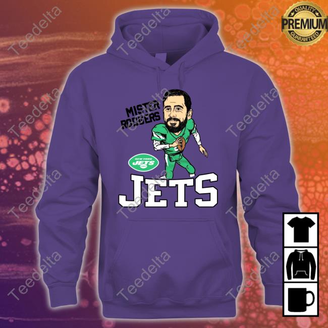 Men's Homage Aaron Rodgers Green New York Jets Caricature T-Shirt