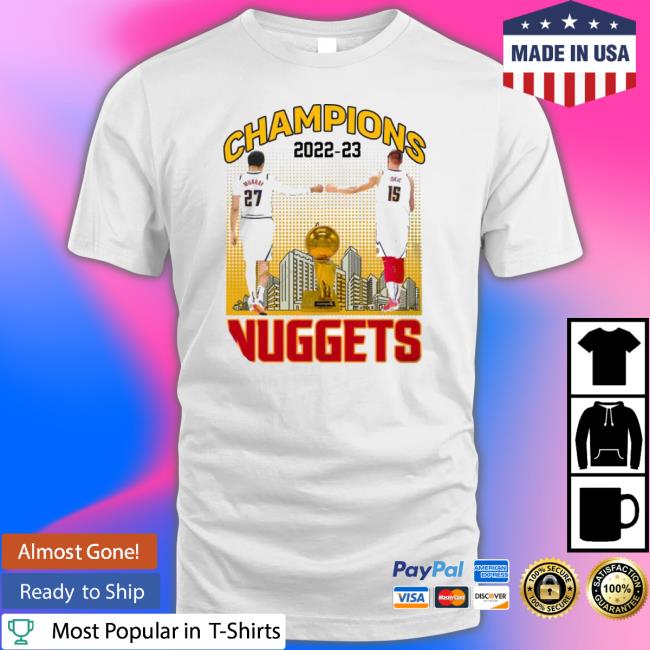 Jamal Murray And Nikola Jokic Denver Nuggets 2023 Champions City Skyline shirt Jamal Murray And Nikola Jokic Denver Nuggets 2023 Champions City Skyline shirt