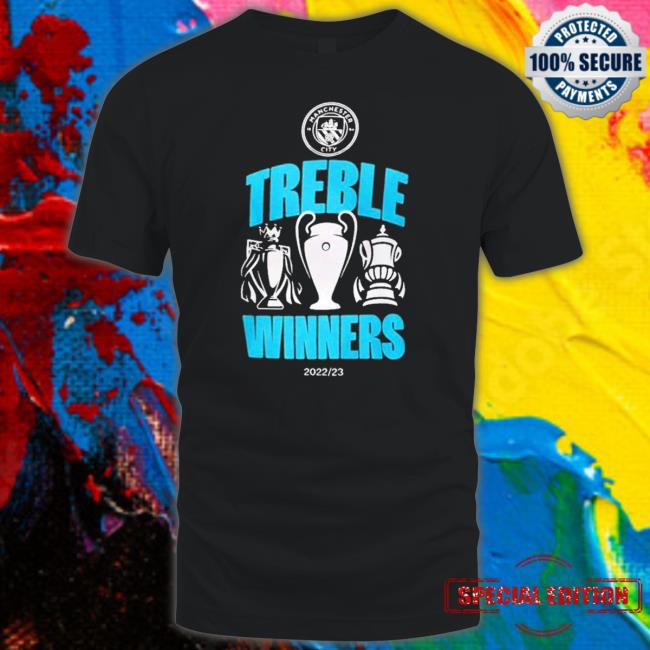 Official Manchester City Treble Winners 2023 shirt, hoodie, longsleeve,  sweatshirt, v-neck tee