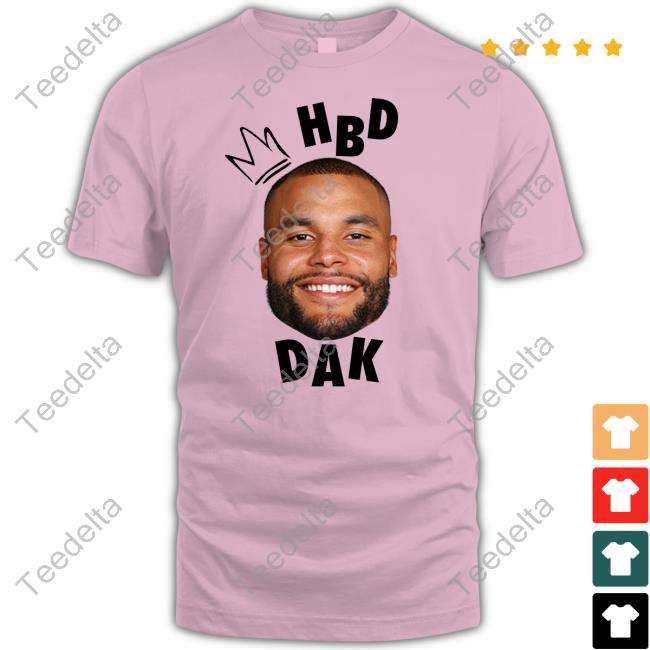 Ceedee lamb wearing hbd dak T-shirt