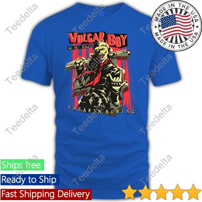 Daily Ryuji Sakamoto Vulgar Boy No Mo Rules Freakin Boring T Shirt Daily Ryuji Sakamoto Vulgar Boy No Mo Rules Freakin Boring T Shirt