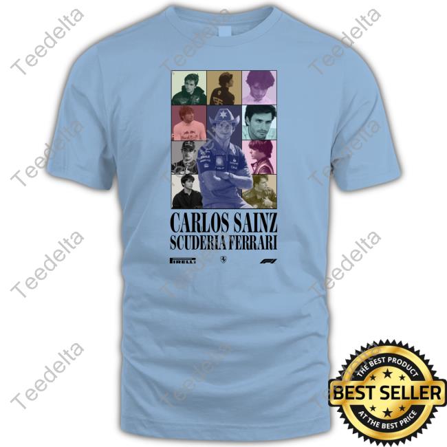 Formula 1 Carlos Sainz Scuderia Ferrari Pirelli Hooded Sweatshirt Formula 1 Carlos Sainz Scuderia Ferrari Pirelli Hooded Sweatshirt