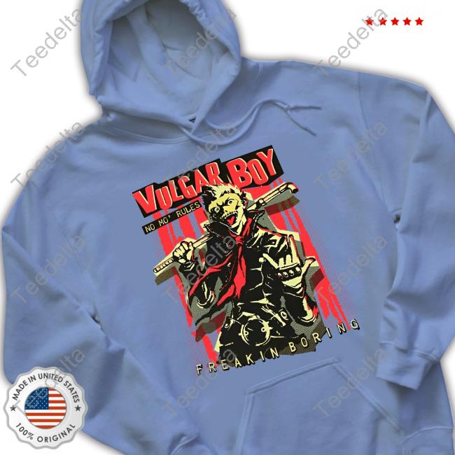 Daily Ryuji Sakamoto Vulgar Boy No Mo Rules Freakin Boring T Shirt Daily Ryuji Sakamoto Vulgar Boy No Mo Rules Freakin Boring T Shirt