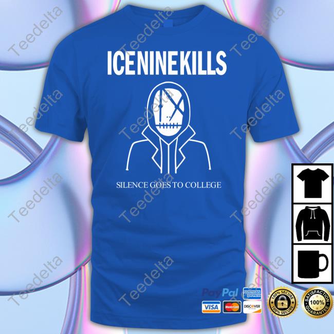 Ice Nine Kills Merch Silence Goes To College Long Sleeve T Shirt Ice Nine Kills Merch Silence Goes To College Long Sleeve T Shirt