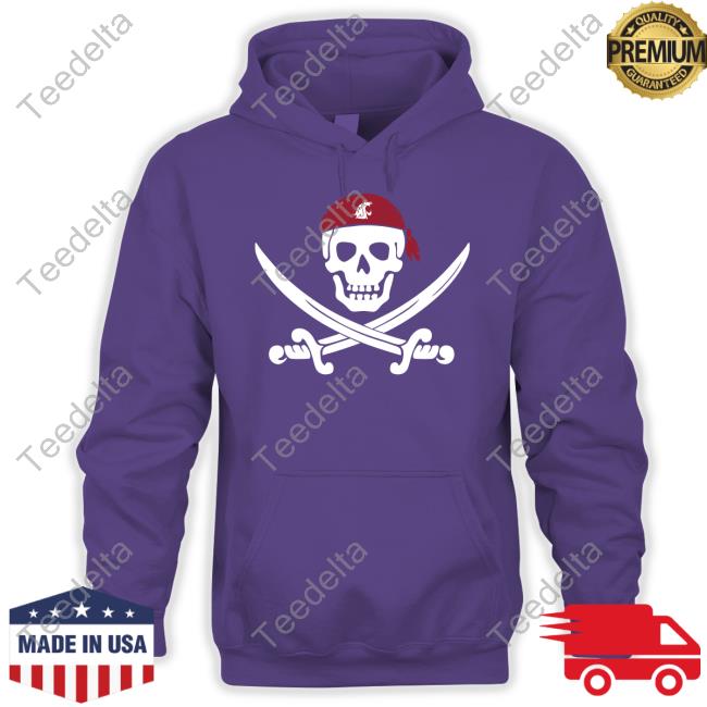 Jake Dickert Wearing Wsu Golf Pirate Skull shirt, hoodie