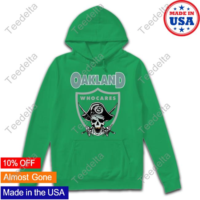 Oakland Who Cares 8 Raiders Skull shirt, hoodie, longsleeve