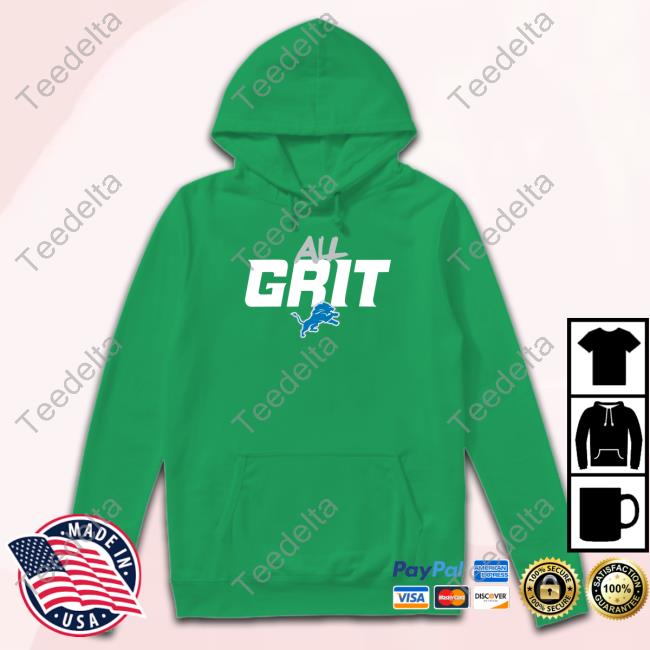 Detroit Lions All Grit Unisex T-Shirt, Hoodie, Sweatshirt - Reallgraphics