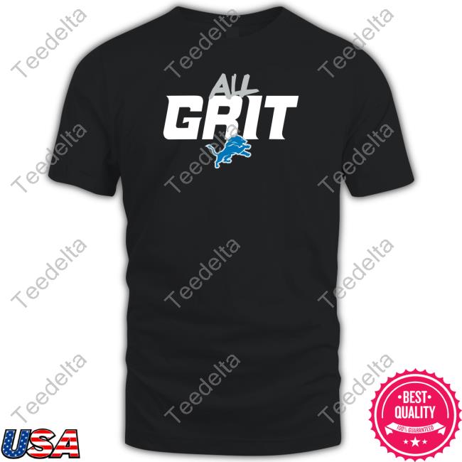 All Grit Lions Detroit Funny T Shirt - Long Sleeve T Shirt