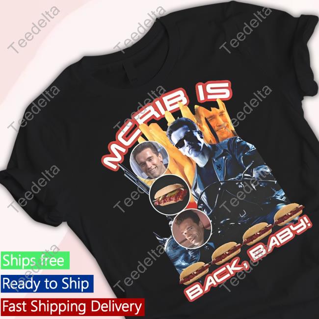 Mcrib Is Back Baby Tee Mcrib Is Back Baby Tee