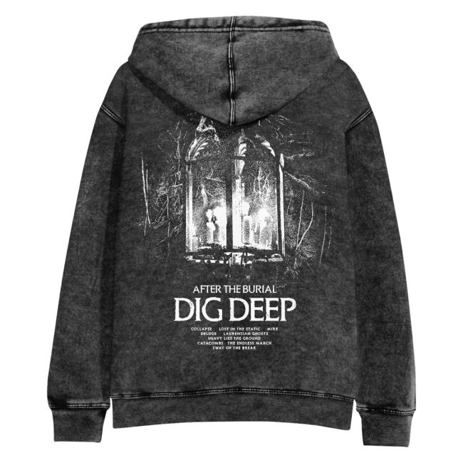 Official After The Burial Merch Dig Deep Album Mineral Black Hot