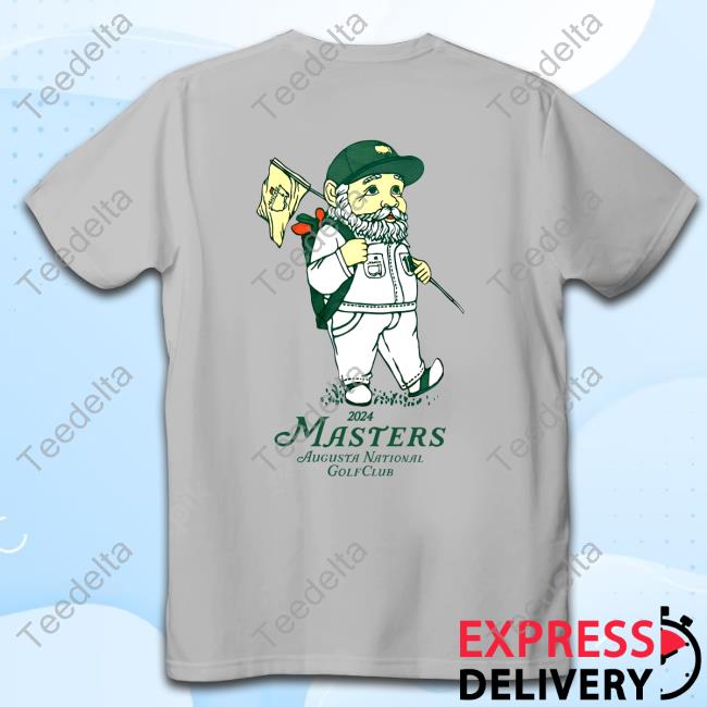 Mmogolf Merch 2024 Masters White Caddie Gnome T-Shirt Mmogolf Merch 2024 Masters White Caddie Gnome T-Shirt