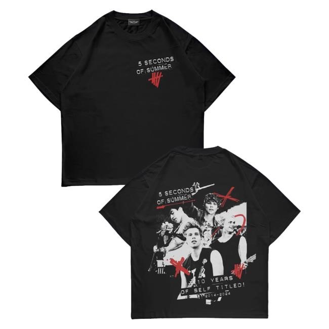 5Sos Merch Store Shop 5 Seconds Of Summer 10 Years Of Self Titled 2014 2024 T-Shirt 5Sos Merch Store Shop 5 Seconds Of Summer 10 Years Of Self Titled 2014 2024 T-Shirt