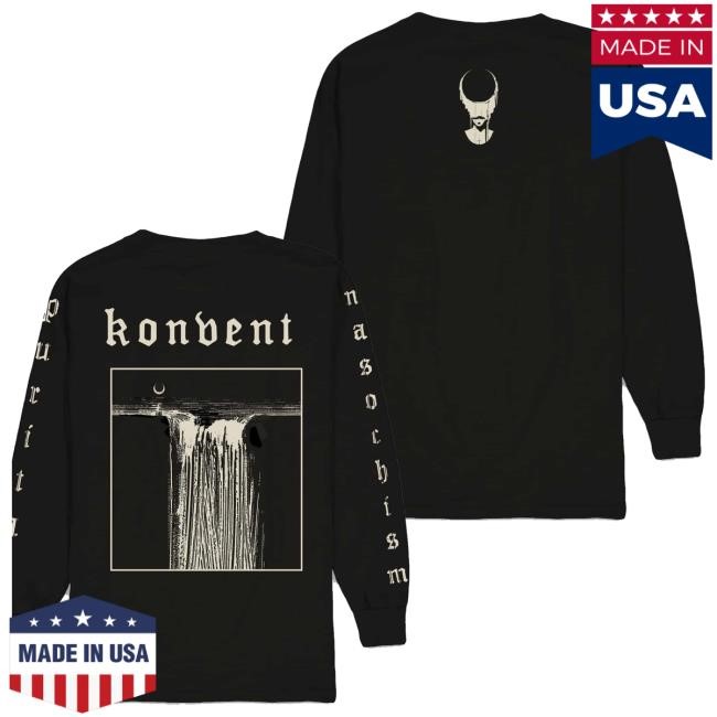 Official Merchcity Merch Konvent – Puritan Masochism Long Sleeve Hooded Sweatshirt Official Merchcity Merch Konvent – Puritan Masochism Long Sleeve Hooded Sweatshirt