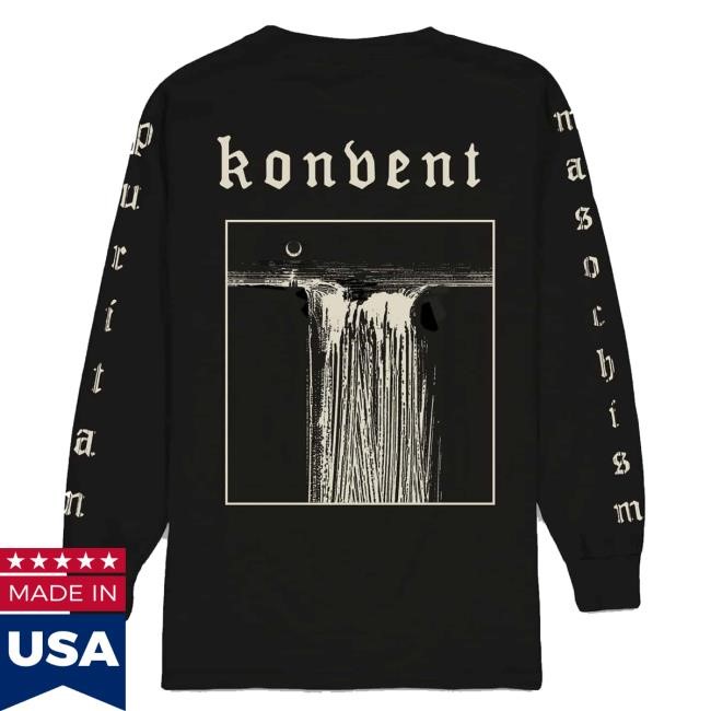 Official Merchcity Merch Konvent – Puritan Masochism Long Sleeve Hooded Sweatshirt Official Merchcity Merch Konvent – Puritan Masochism Long Sleeve Hooded Sweatshirt