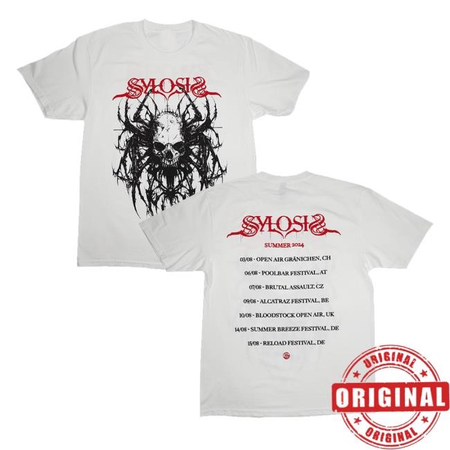 Sylosis Band Merch 2024 Summer Tour T Shirt Sylosis Band Merch 2024 Summer Tour T Shirt