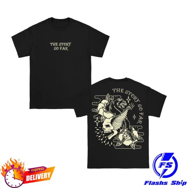 Pure Noise Merch The Story So Far Skull Panther Black T-Shirt - Teedelta