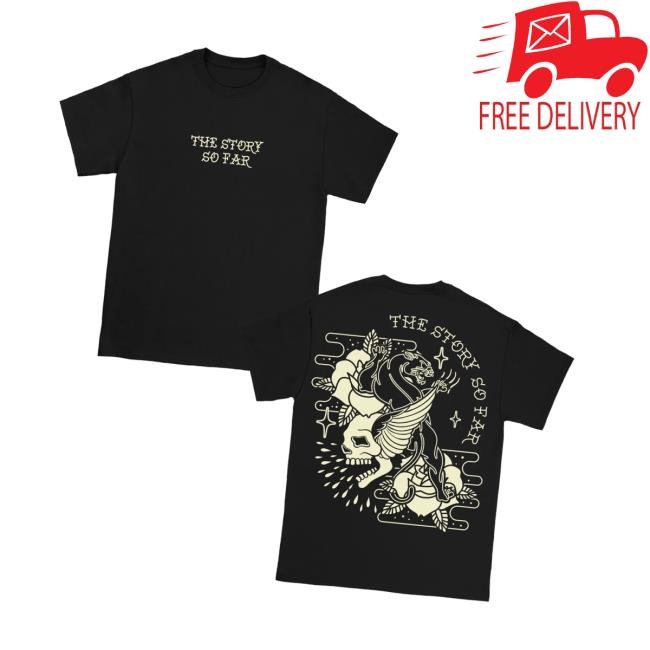 Pure Noise Merch The Story So Far Skull Panther Black T-Shirt - Teedelta