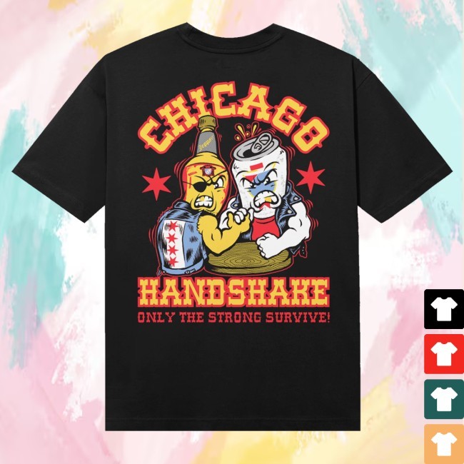 Trending Old Style Beer Merch Chicago Handshake Zip Hoodie - Teedelta