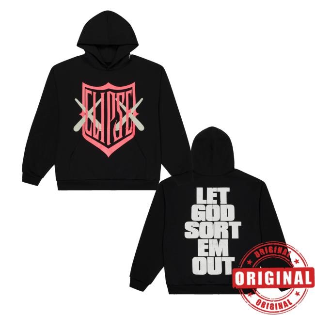 Letgodsortemout Merch Kaws X Clipse Let God Sort Em Out Shield Shirts - Teedelta