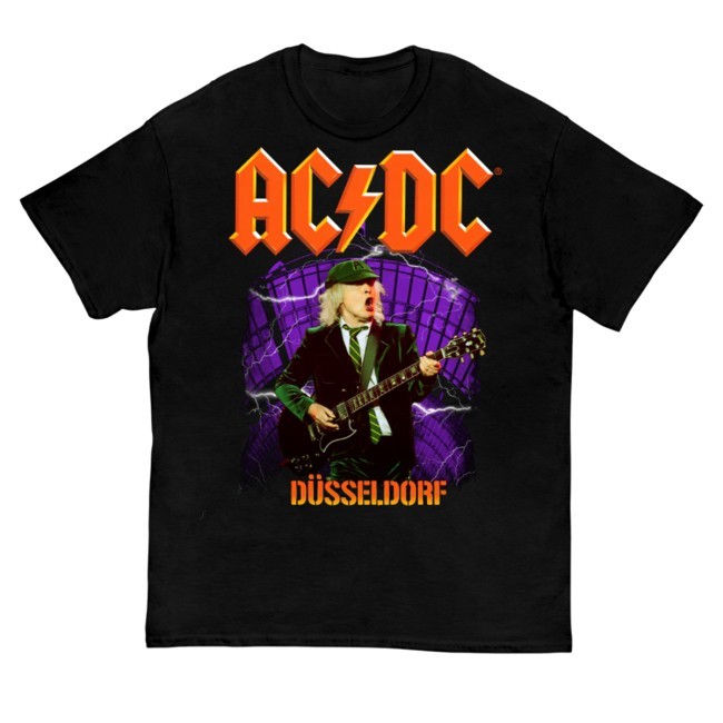 Official Acdc Merch Düsseldorf Pwr Up Tour Zip Hoodie - Teedelta