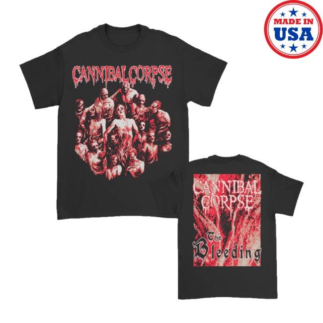 Cannibal Corpse The Bleeding Zip Up Hooded Sweatshirt Cannibal Corpse Merch