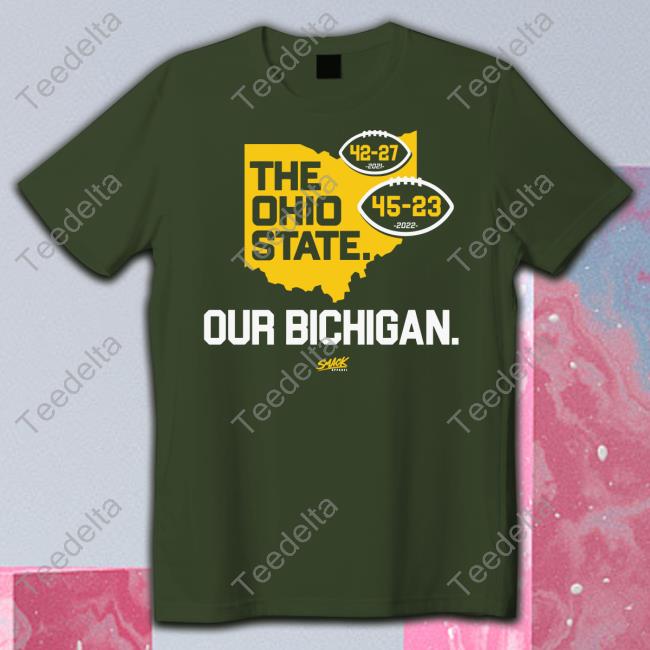 Smack Apparel The Ohio State Our Bichigan Hoodied Sweatshirt