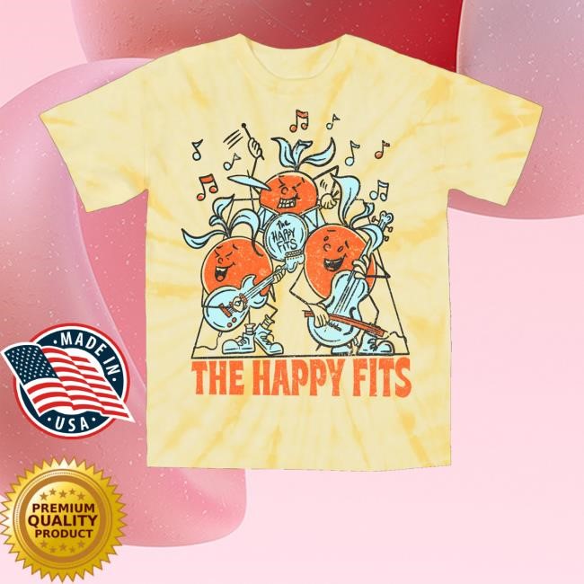 Thehappyfits Merch Grapefruit Band Dye T-Shirt