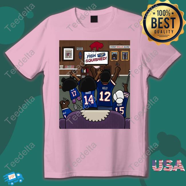 Buffalo Bills Fish Squished Bills Tee Shirt