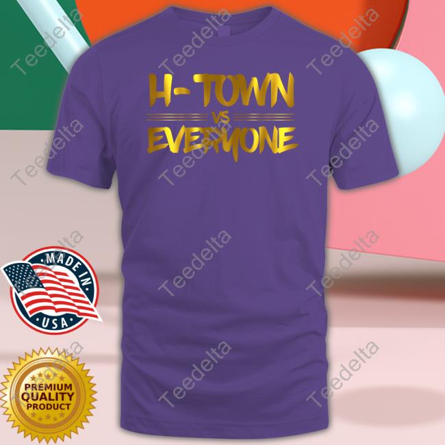 H-Town Vs Everyone Gold T Shirt