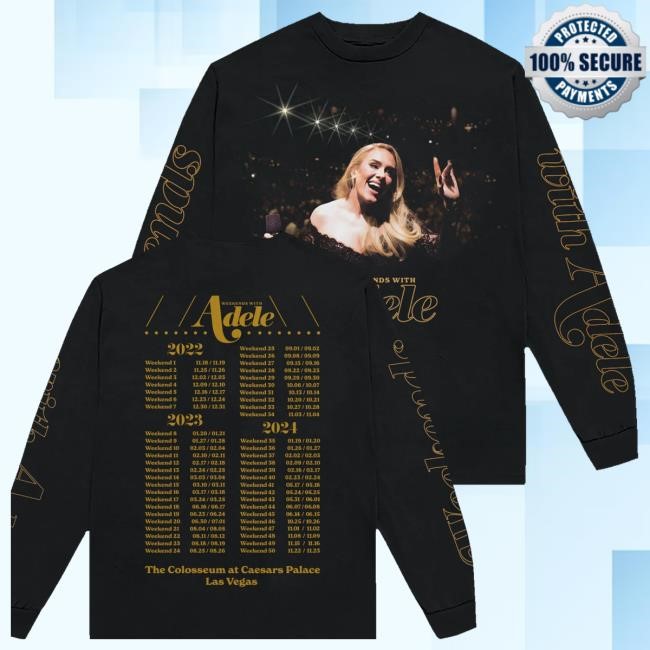 Adele Eu Store Merch Weekends With Adele Long-Sleeve Crewneck Sweatshirt