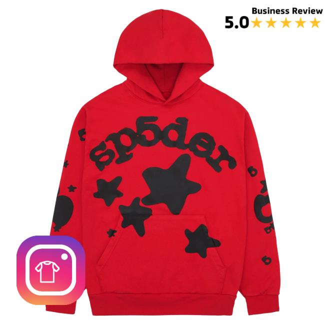 Official Kingspider Mech Store Sp5der Red Beluga Popover Sweatshirt Sp5ders Apparel Clothing Shop