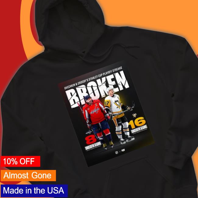 Ovechkin And Crosby Stanley Cup Playoff Streaks Broken Capitals Vs Penguins shirt