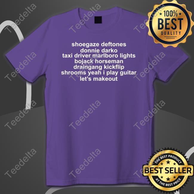 Shoegaze Deftones Donnie Darko Taxi Driver Marlboro Lights Tee Shirt