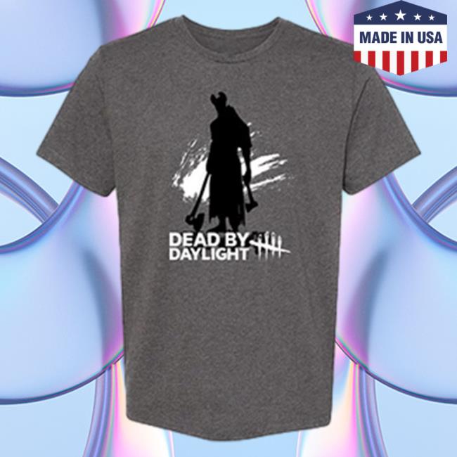 Official Dead By Daylight Merch Store Dead By Daylight Huntress Jersey T-Shirts Dark Heather Grey Deadbydaylight Shop