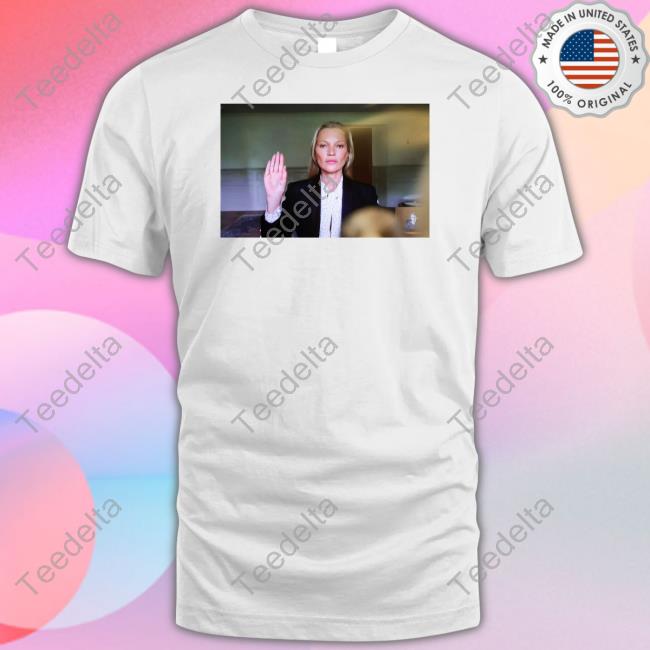 Kate Moss Make A Statement By Video Call With Judge In Fairfax T Shirt