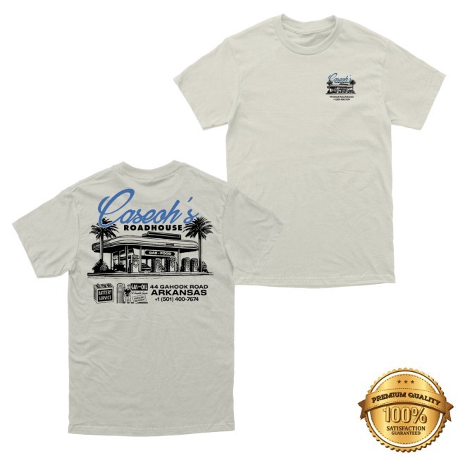 Caseoh Merch Caseoh's Roadhouse T-Shirt, Hoodie, Tank Top, Sweater And Long Sleeve T-Shirt