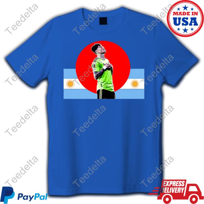 Garnacho Argentina Shirt Red Manc Designs Merch