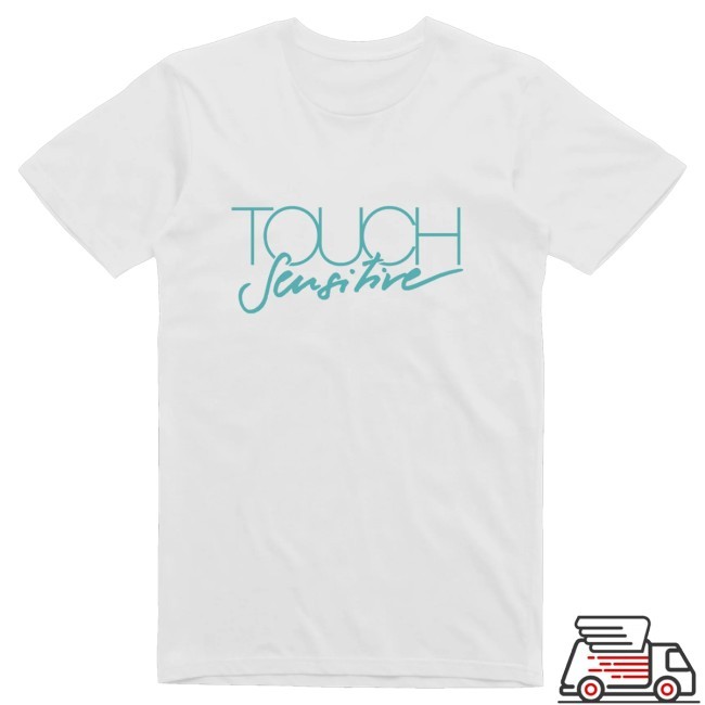 Trending Sound Merch Touch Sensitive Logo White Crewneck Sweatshirt