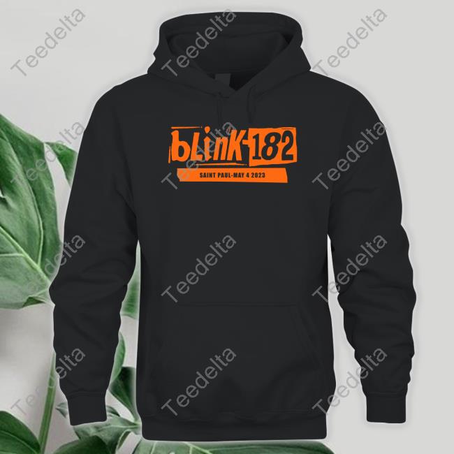 Ian Williams Blink-182 Saint Paul May 4 2023 Hooded Sweatshirt