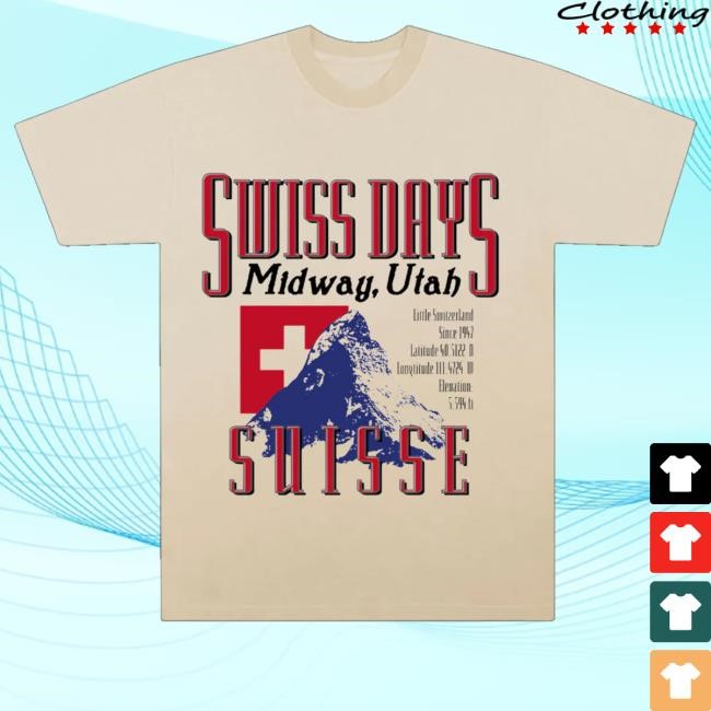 Tysdyes Merch Store Swiss Days Mountain Tank Top