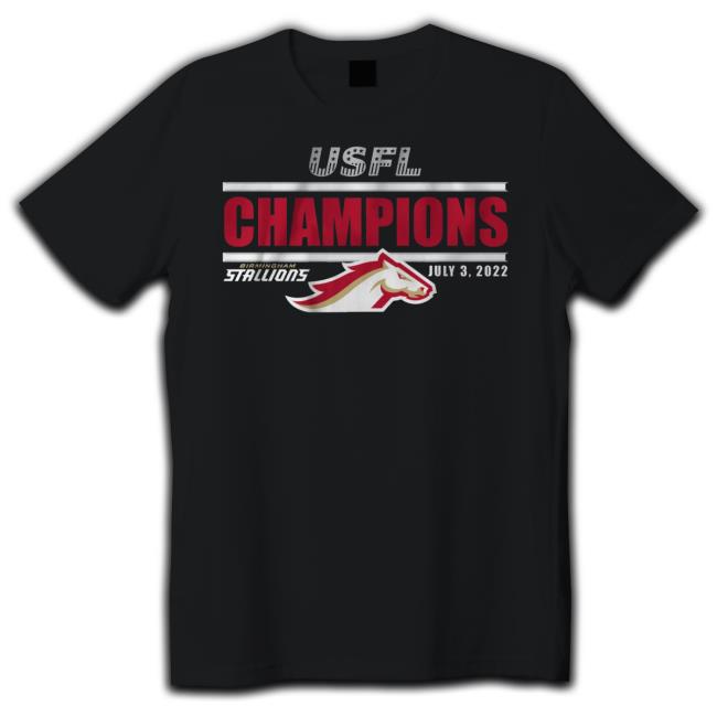 Birmingham Stallions 2022 Usfl Champions Shirt