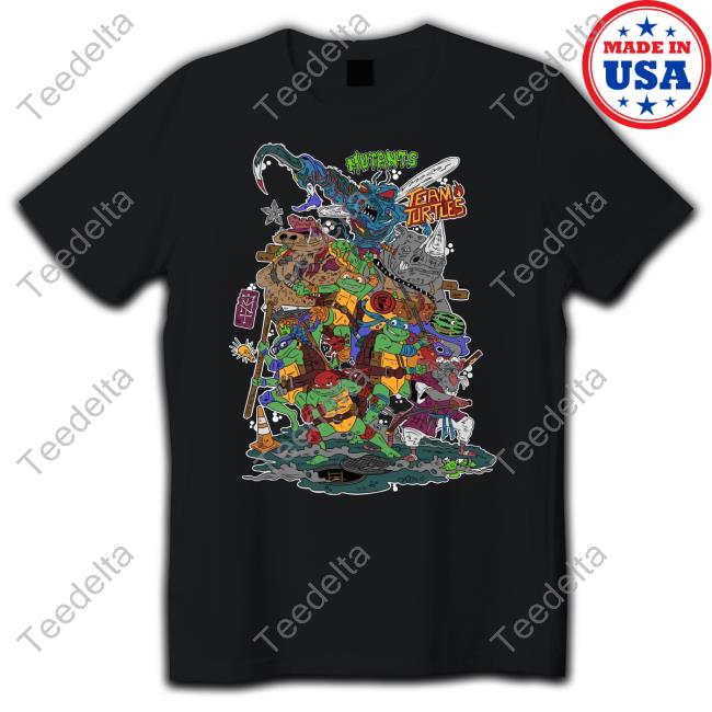 Sporco D'inchiostro Mutants Team Turtles T Shirt