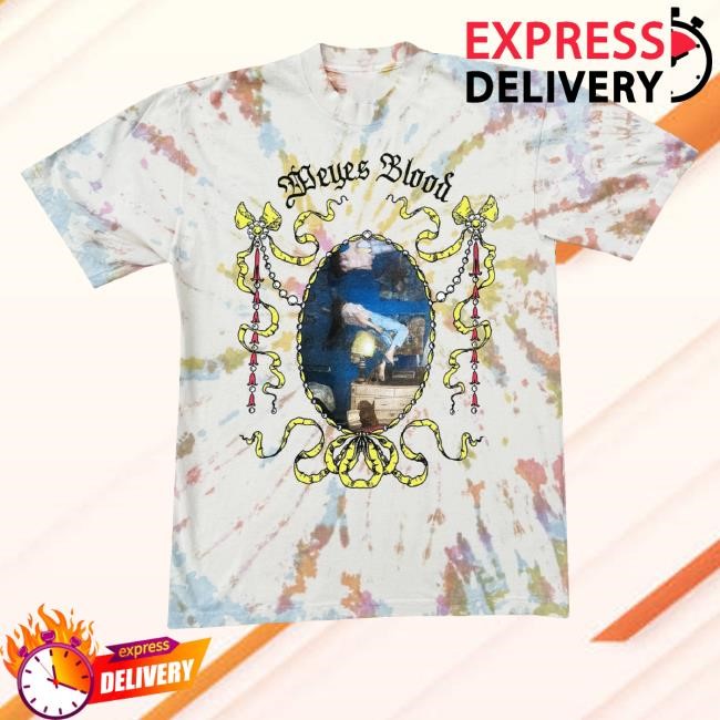 Official Weyes Blood Merch Titanic Rising Victorian Tie-Dye Long Sleeve T Shirt