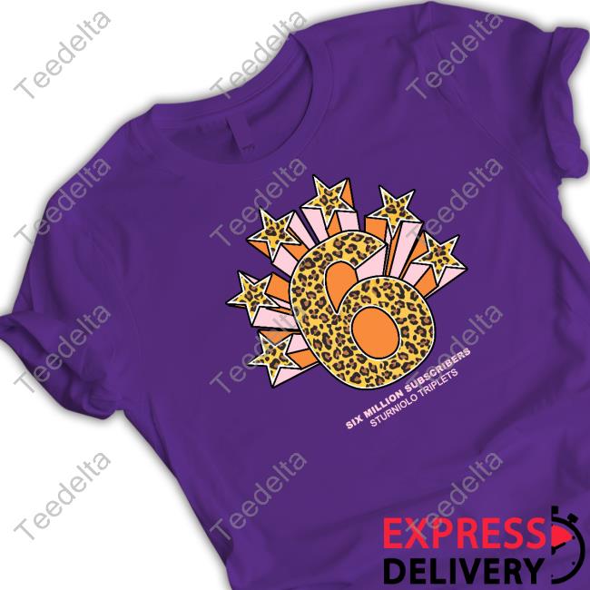 Let's Trip 6M Star Hoodie Six Million Subscribers Sturniolo Triplets Long Sleeve T Shirt