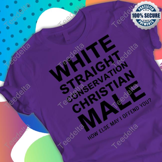 Charliebear White Straight Conservative Christian Male Shirt