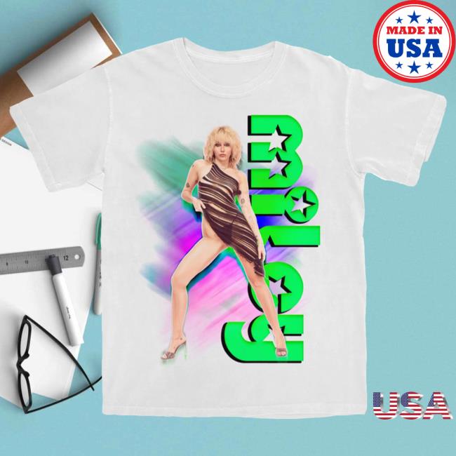 Official Merch Bar Miley Cyrus Merch Store Neon Diva Tee White MerchBar MileyCyrus Apparel Clothing Shop