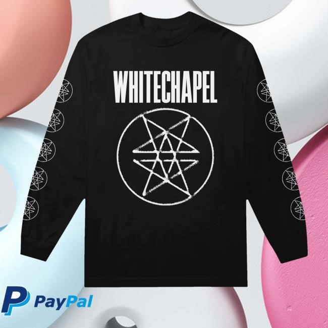 Whitechapel Merch Store Shop Double Pentagram Black Unisex T Shirt