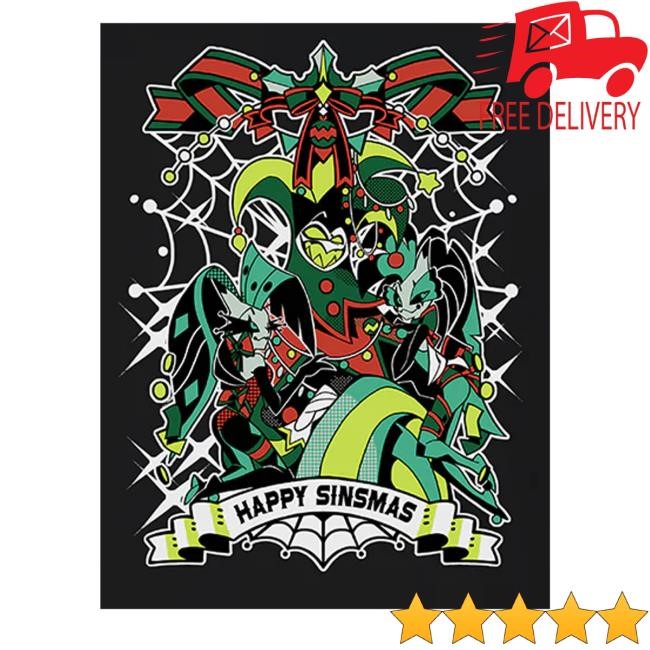 Shark Robot Merch Sinsmas 2024 Mammon Glitz Glam Sweater